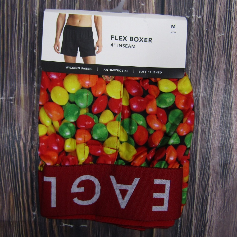 American Eagle NEW NWT Mens Medium Boxer Briefs Candy‎ Gift